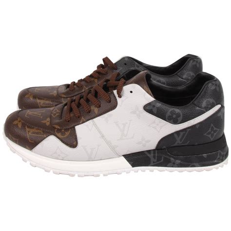 louis vuitton run away trainer sneaker black brown white|Louis Vuitton run away trainers.